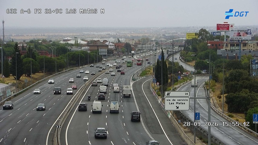 Cámara A-6 Provincia de Madrid KM 26,9