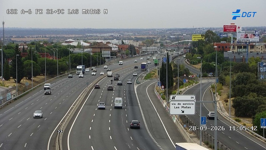 Cámara A-6 Provincia de Madrid KM 26,9