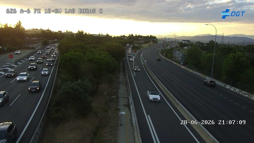 Cámara A-6 Provincia de Madrid KM 18,8