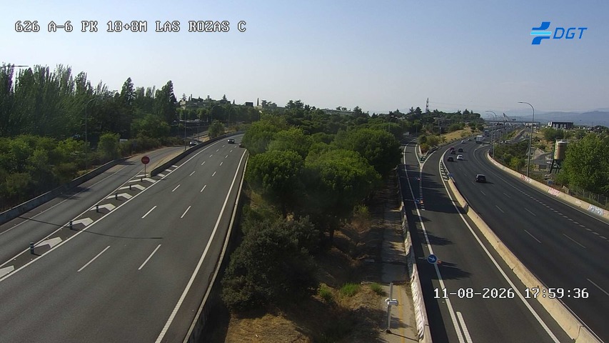 Cámara A-6 Provincia de Madrid KM 18,8