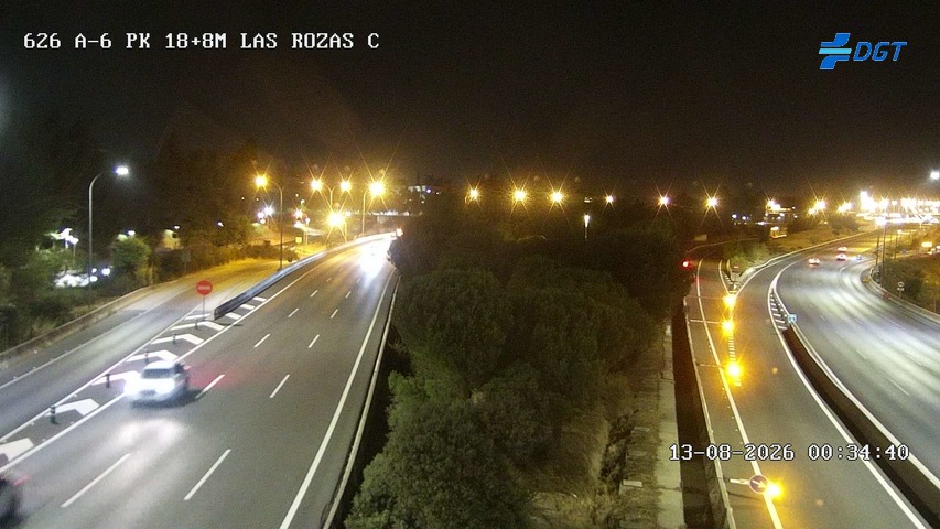 Cámara A-6 Provincia de Madrid KM 18,8