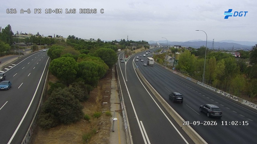 Cámara A-6 Provincia de Madrid KM 18,8