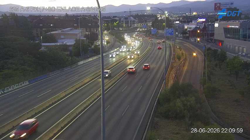 Cámara A-6 Provincia de Madrid KM 17,8