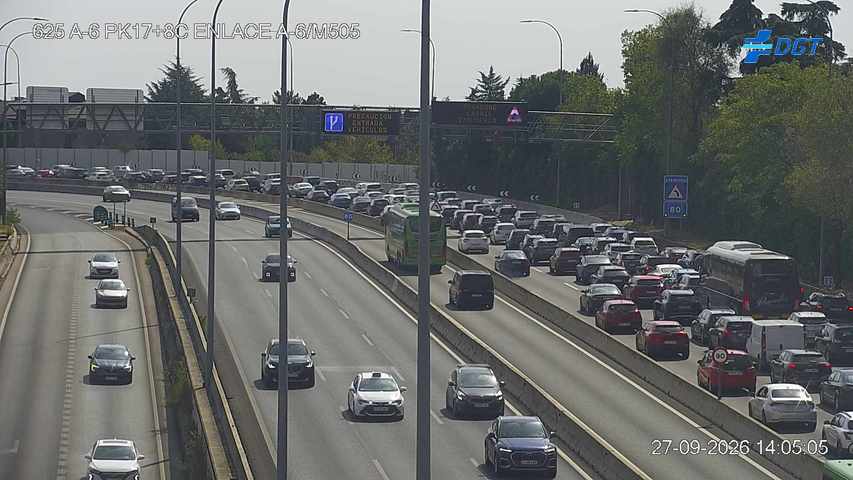 Cámara A-6 Provincia de Madrid KM 17,8