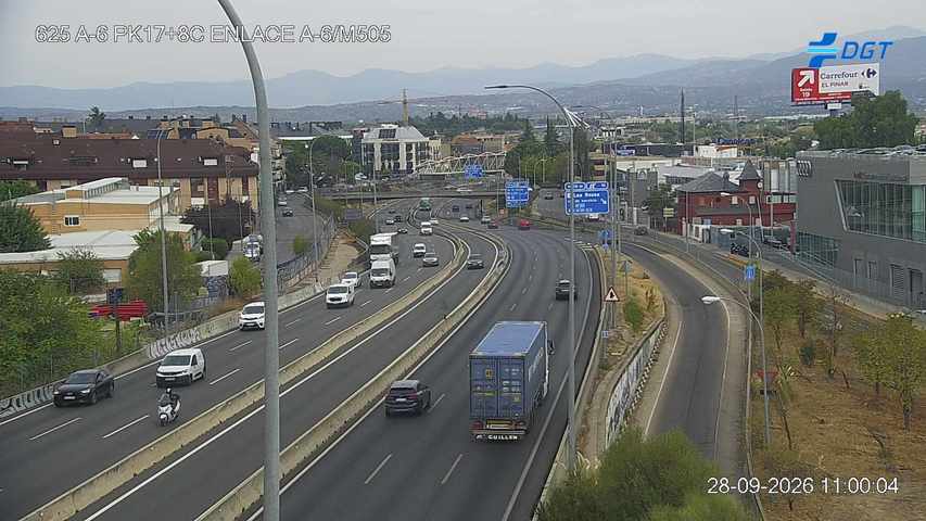 Cámara A-6 Provincia de Madrid KM 17,8