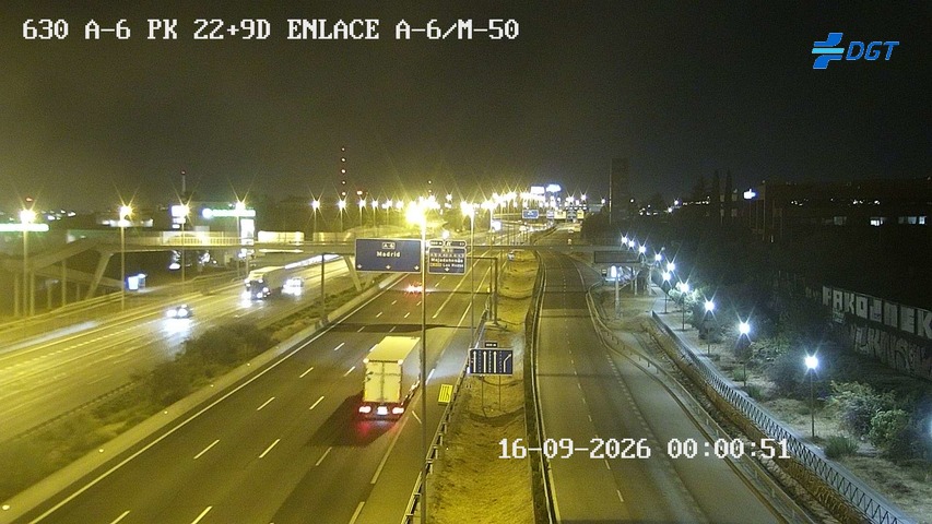 Imagen cámara A-6 Madrid Kilómetro 22,9