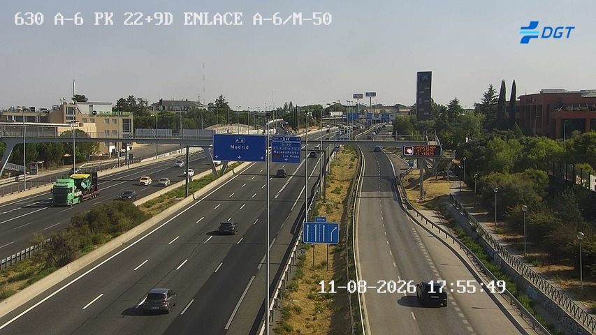 Cámara A-6 Provincia de Madrid KM 22,9