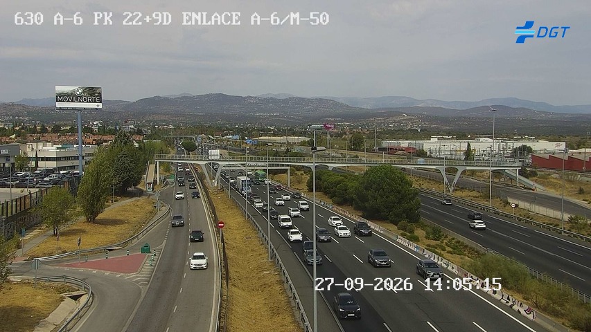 Cámara A-6 Provincia de Madrid KM 22,9