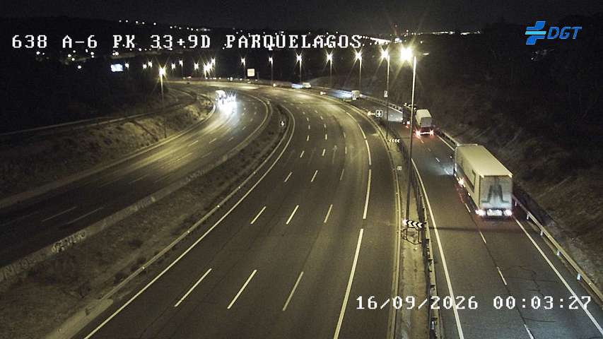 Imagen cámara A-6 Madrid Kilómetro 33,9