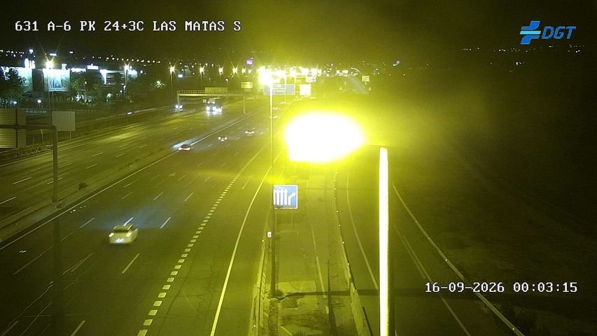 Imagen cámara A-6 Madrid Kilómetro 24,3
