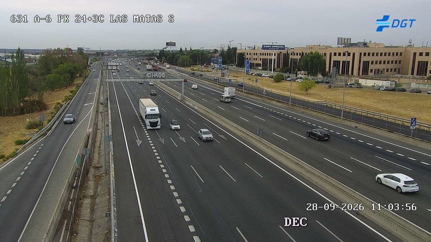 Cámara A-6 Provincia de Madrid KM 24,3