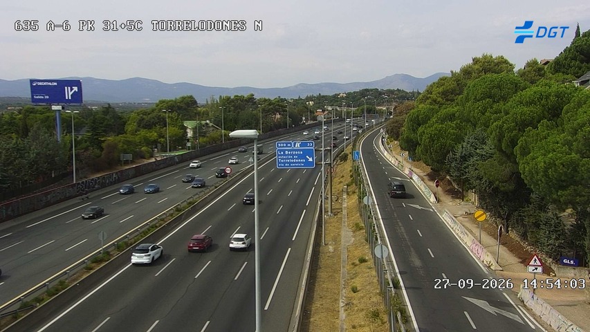 Cámara A-6 Provincia de Madrid KM 31,5