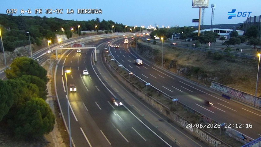 Cámara A-6 Provincia de Madrid KM 32,9