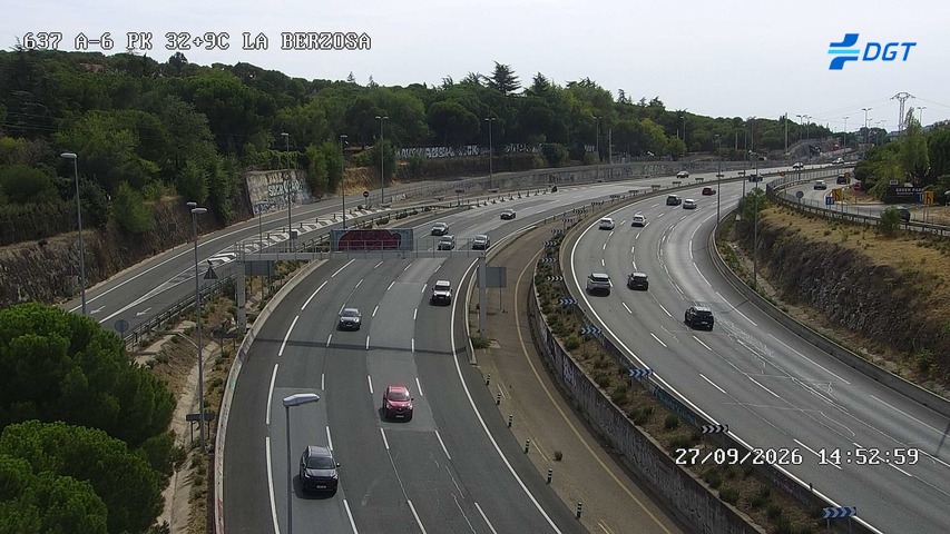 Cámara A-6 Provincia de Madrid KM 32,9