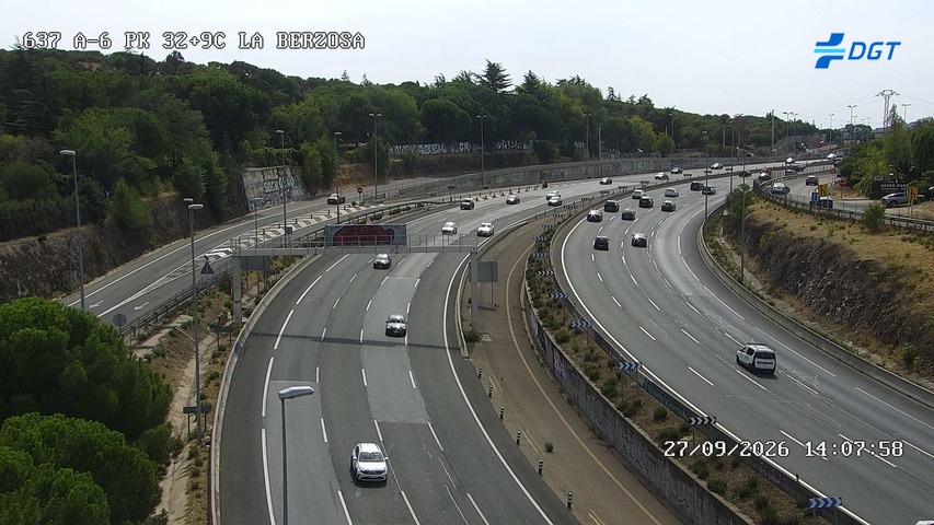 Cámara A-6 Provincia de Madrid KM 32,9