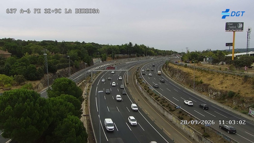 Cámara A-6 Provincia de Madrid KM 32,9