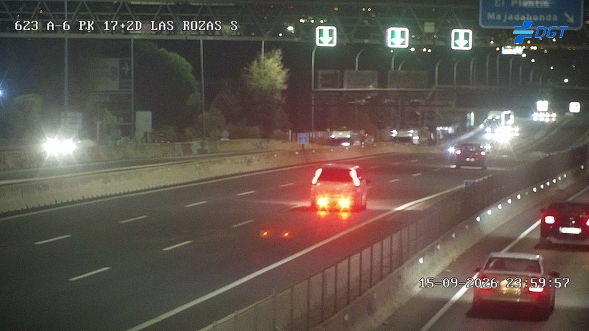 Imagen cámara A-6 Madrid Kilómetro 17,2