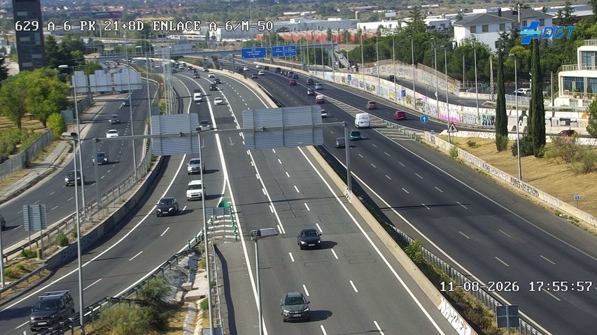 Cámara A-6 Provincia de Madrid KM 21,8
