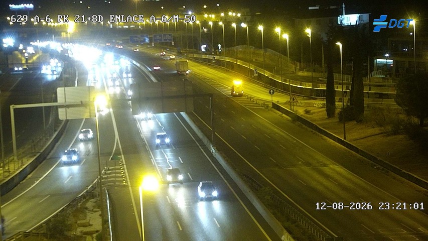 Cámara A-6 Provincia de Madrid KM 21,8