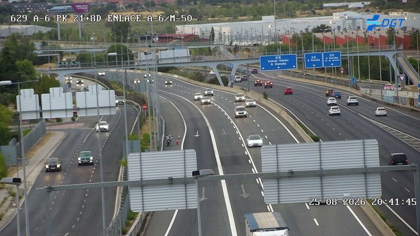Cámara A-6 Provincia de Madrid KM 21,8