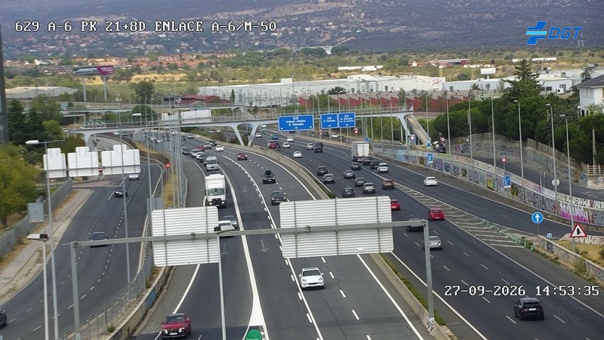 Cámara A-6 Provincia de Madrid KM 21,8