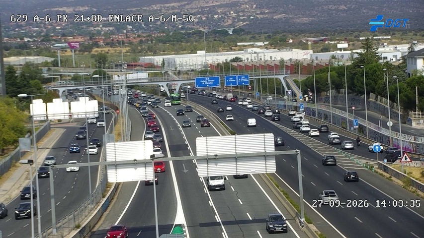 Cámara A-6 Provincia de Madrid KM 21,8