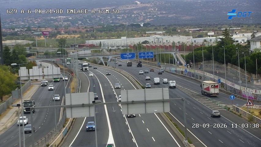 Cámara A-6 Provincia de Madrid KM 21,8