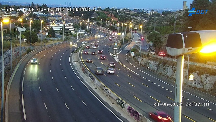 Cámara A-6 Provincia de Madrid KM 30,3