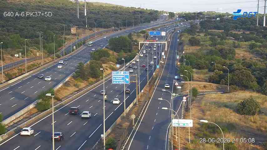 Cámara A-6 Provincia de Madrid KM 37,5