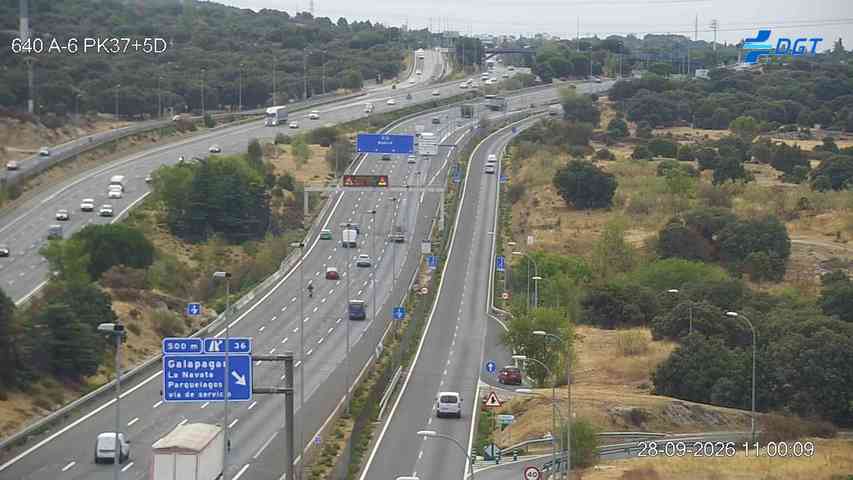 Cámara A-6 Provincia de Madrid KM 37,5