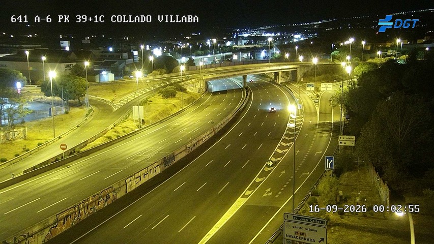 Imagen cámara A-6 Madrid Kilómetro 39,1