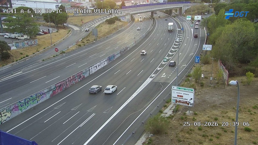 Cámara A-6 Provincia de Madrid KM 39,1