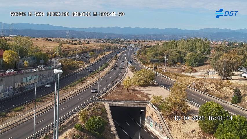 Cámara de tráfico en la M-503, km 12.5