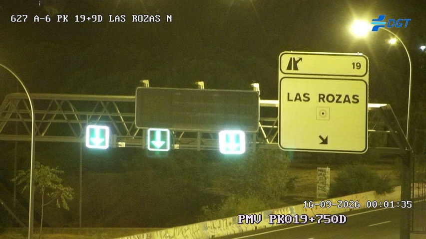 Imagen cámara A-6 Madrid Kilómetro 19,9