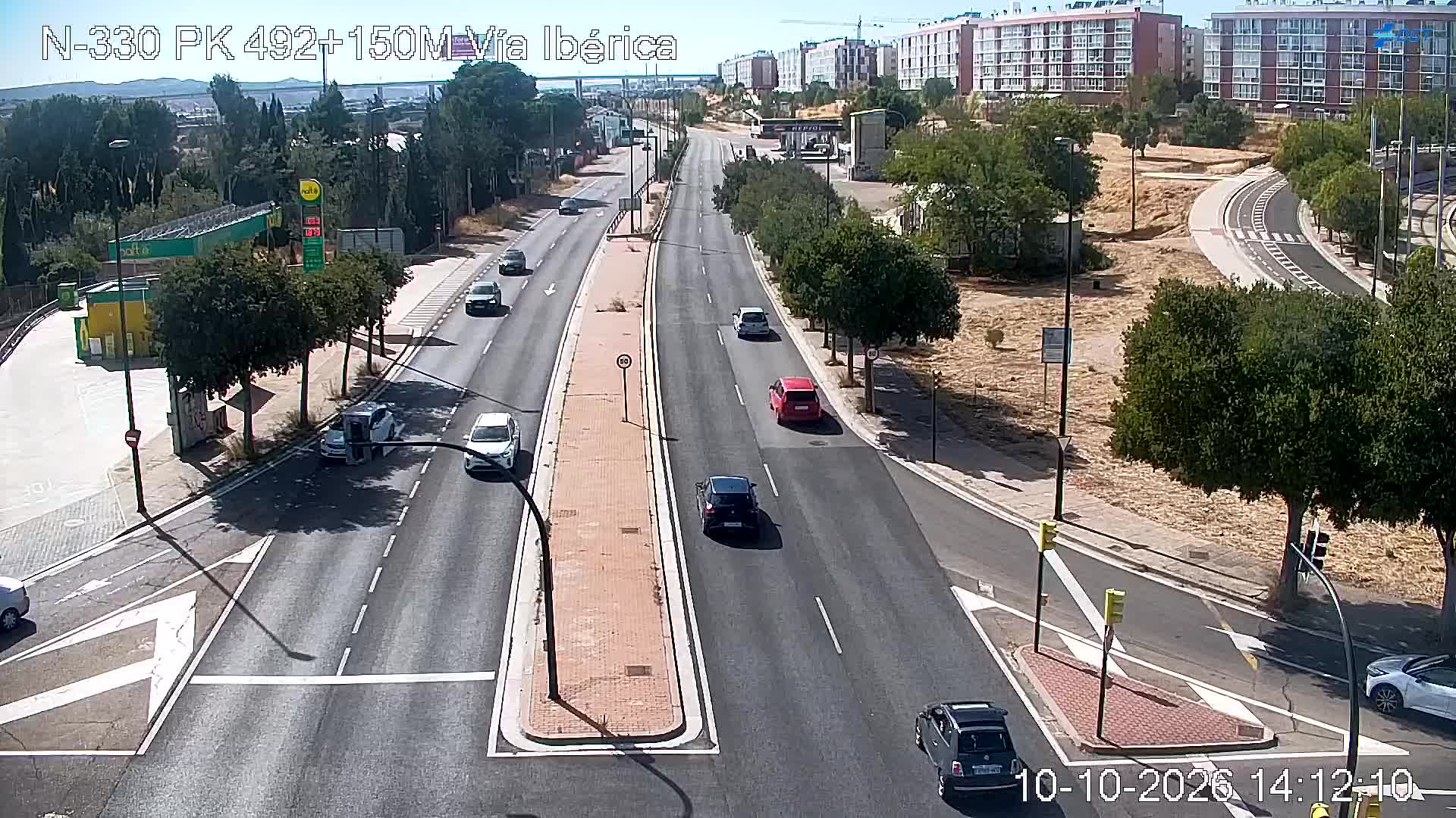 Cámara de tráfico en la N-330, km 492.15