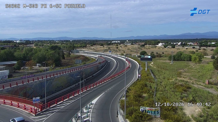 Cámara de tráfico en la M-503, km 6.5
