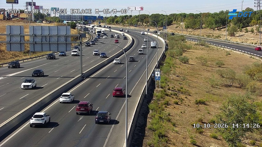 Cámara de tráfico en la M-45, km 1.2