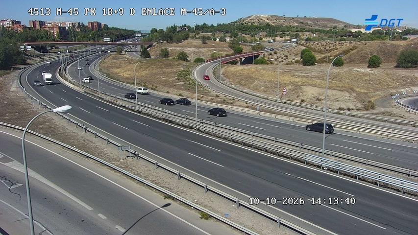 Cámara de tráfico en la M-45, km 18.9