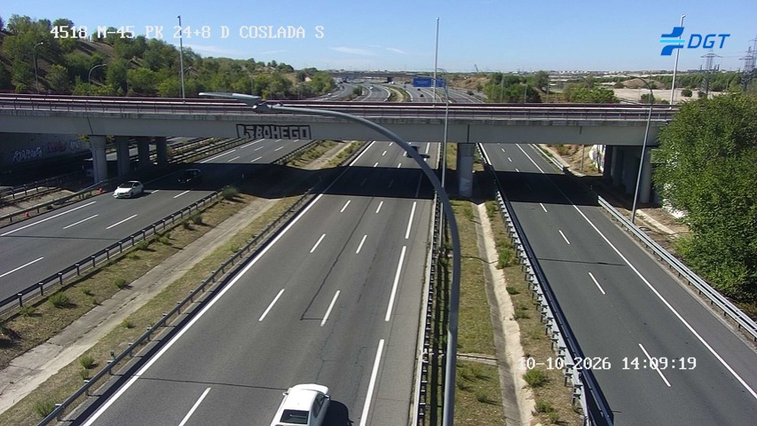 Cámara de tráfico en la M-45, km 24.8
