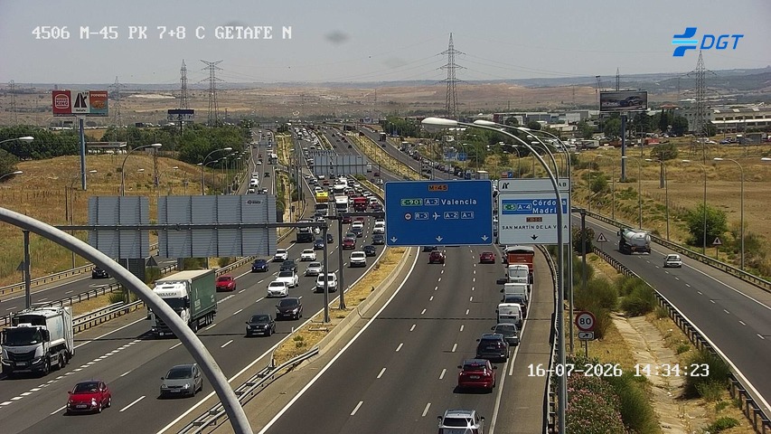 Madrid — M-45 km 8
