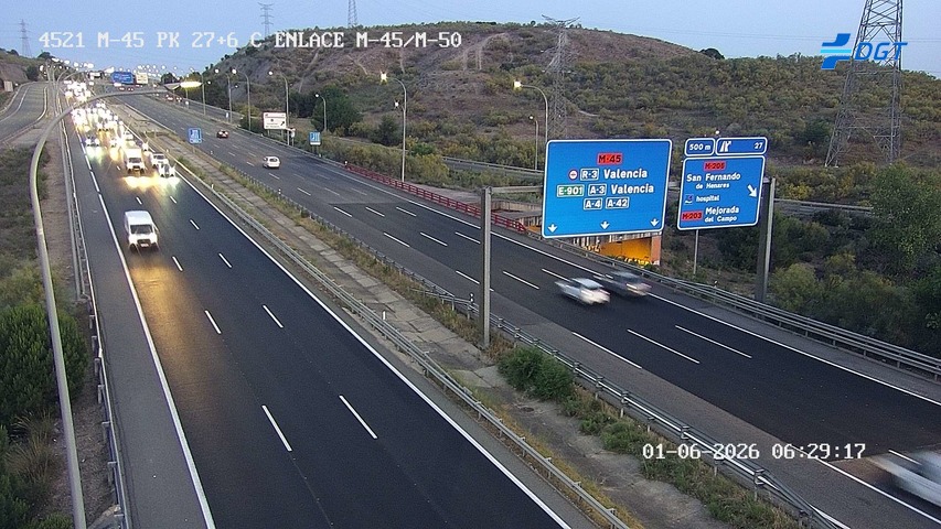 Madrid — M-45 km 28