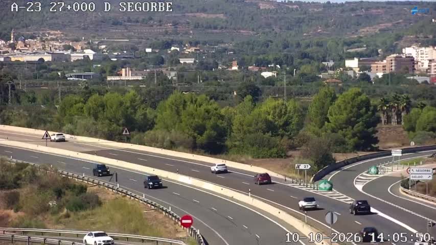Cámara de tráfico en la A-23, km 27.0