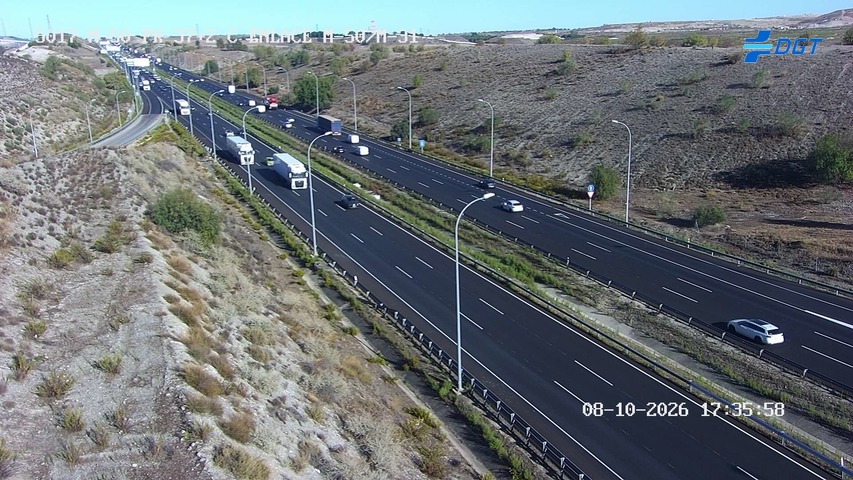 Cámara de tráfico en la M-50, km 37.2