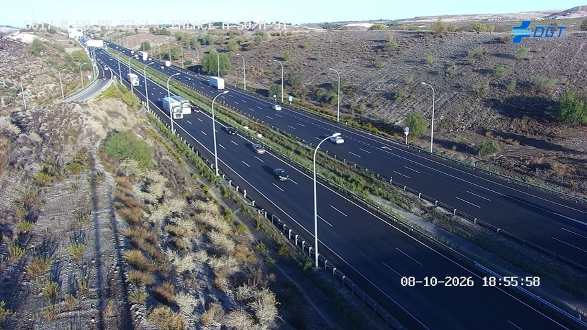 Cámara de tráfico en la M-50, km 37.2