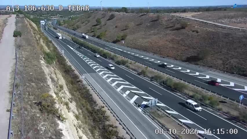 Cámara de tráfico en la A-3, km 186.63