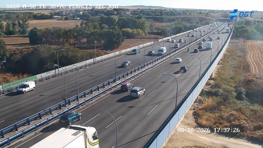 Cámara de tráfico en la M-50, km 38.7