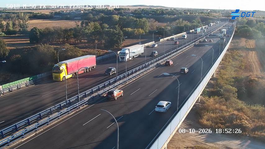 Cámara de tráfico en la M-50, km 38.7