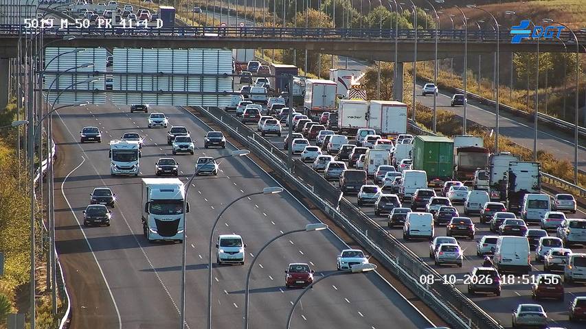 Cámara de tráfico en la M-50, km 41.4