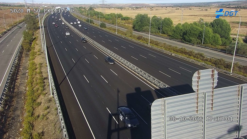 Cámara de tráfico en la M-50, km 43.7
