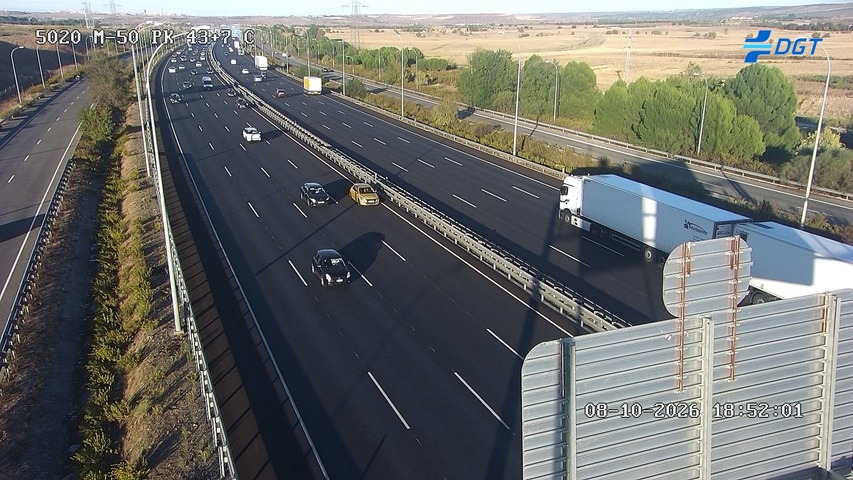 Cámara de tráfico en la M-50, km 43.7